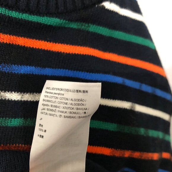 Desigual Men’s Black Striped Long Sleeve Sweater Size Small Slim Fit NWT - Picture 8 of 10